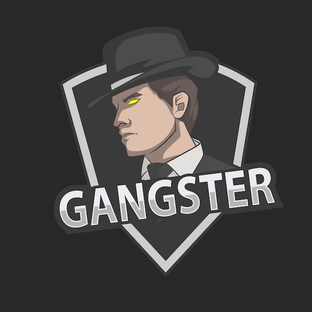 Misterioso mafioso vector logo