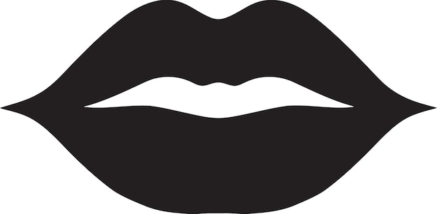 Místico de medianoche elegante labios negros elegante diseño de labios negros