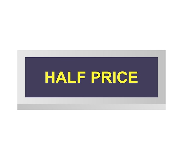 mitad de precio