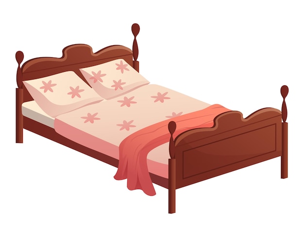 Mobiliario de dormitorio de conjunto colorido Una cama de diseño creativo trae un ambiente lúdico y dinámico