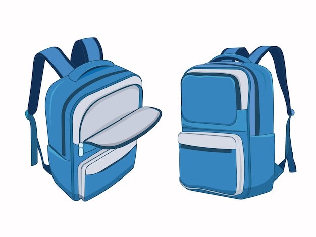 mochila azul y blanca 1