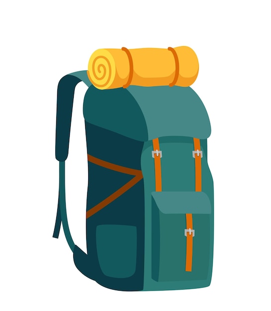 Mochila colorida para viajar, ir de excursión, acampar, Mochila retro turística