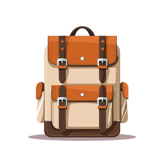 mochila escolar coloreada educación y estudio regreso a la escuela Estilo de dibujos animados
