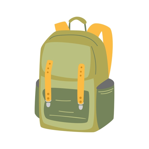 Mochila sobre un fondo blanco.