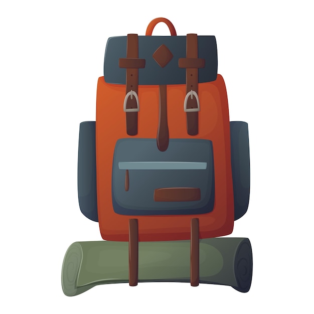 Mochilera de colores para viajar, hacer senderismo, acampar, mochila retro turística, mochila de senderismo de estilo clásico