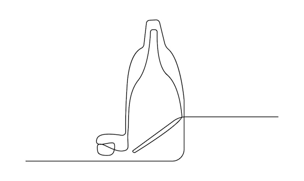 Mochilera continua de una línea dibujo simple aislado en fondo blanco concepto de viaje