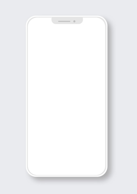 Mockup en blanco de un teléfono inteligente