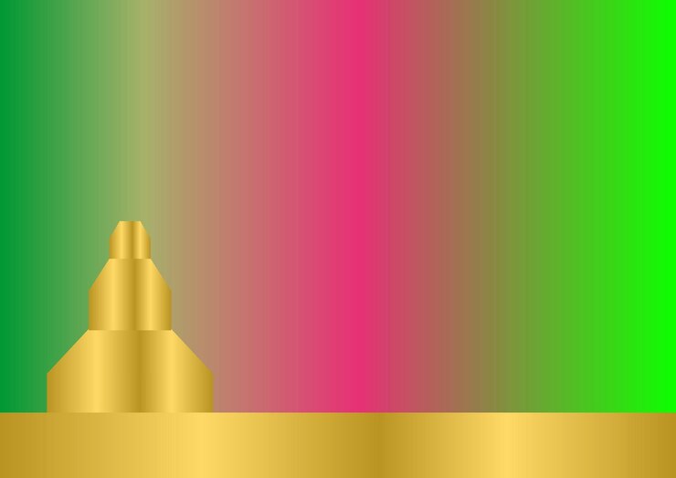 Vector mockup de una botella de perfume de oro