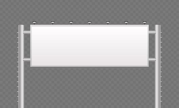 Mockup de cartelera vacía para presentaciones de diseño de publicidad y marketing con espacio en blanco