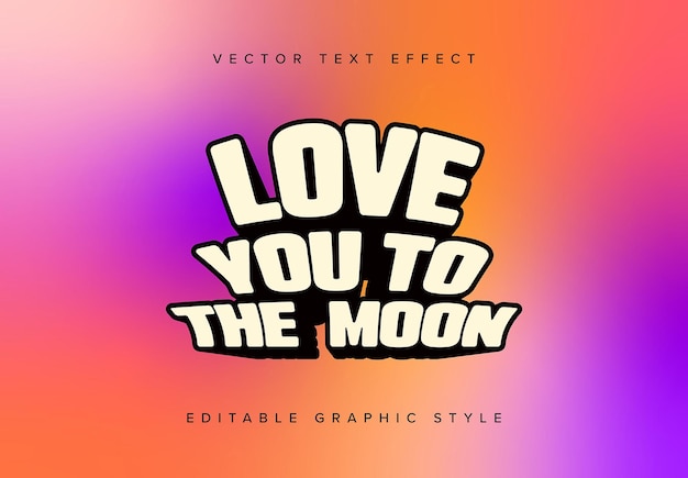 Vector mockup de efecto de texto en 3d deformado