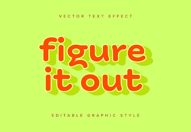 Mockup del efecto de texto en negrita