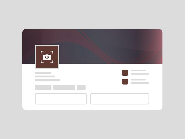 Vector mockup de fondo de las plataformas de redes sociales de linkedin plantilla de banner abstracto