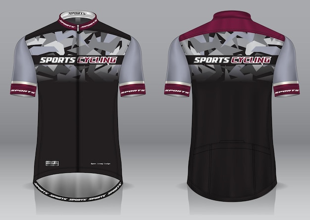 Mockup de jersey de ciclismo para uniforme