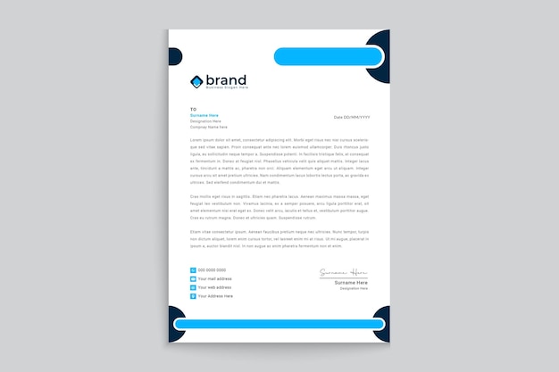 Mockup de membrete profesional