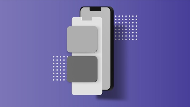 Mockup móvil 3d