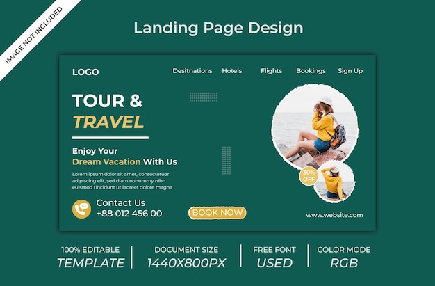 Mockup de la página de aterrizaje