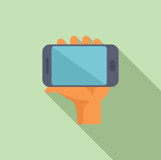 Mockup de pantalla de teléfono inteligente en la mano