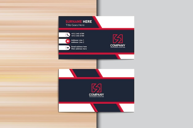 Mockup profesional de tarjetas de visita