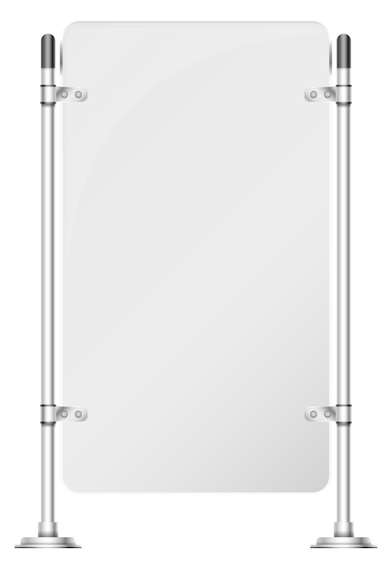 Mockup realista de tablero blanco de la oficina Banner de promoción