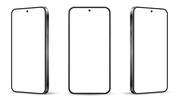 Mockup de teléfono inteligente aislado