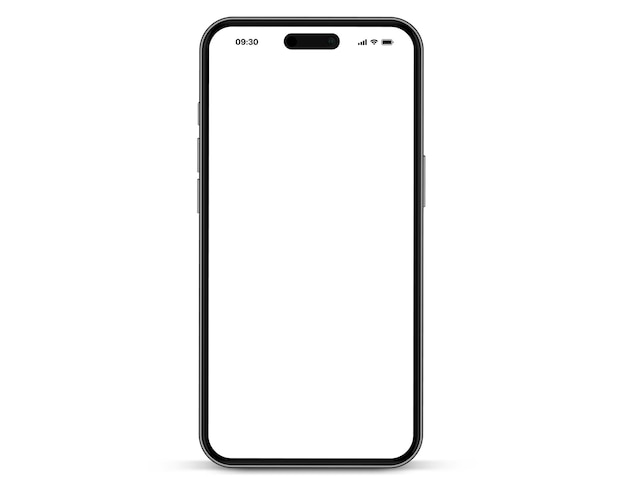 Mockup de teléfono inteligente de alta calidad en 3D con diferentes ángulos y fondo aislado para mostrar la aplicación móvil