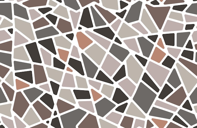Moda sin costuras de azulejos de piso de piedra de guijarros de mosaico