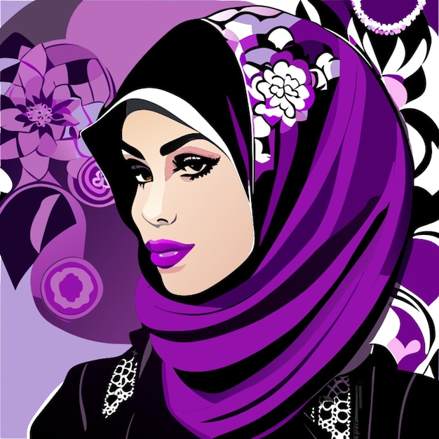 Vector moda hijab