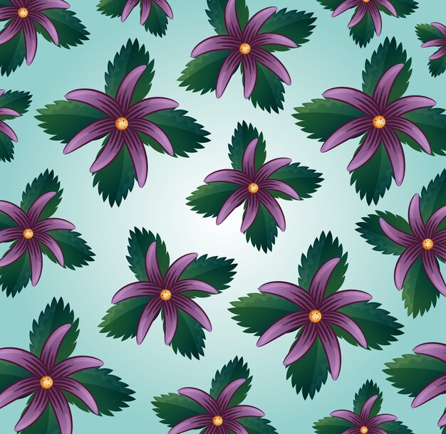 Moda patrón floral sin fisuras de fondo