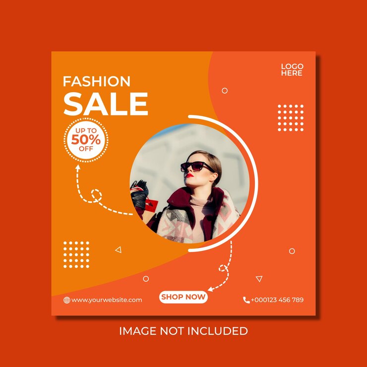 Modas de venta plantilla de diseño de publicaciones en redes sociales