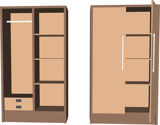 Modelación en 3D de muebles de armario