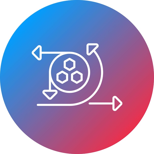 Modelación de la imagen vectorial del icono de la API Se puede utilizar para el análisis de datos