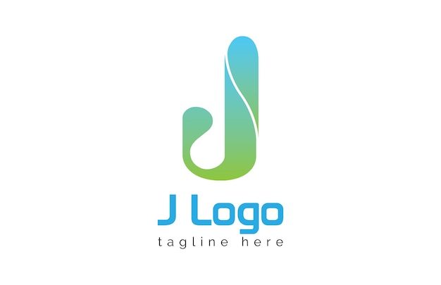 Vector modelo 2 de la letra j del logotipo