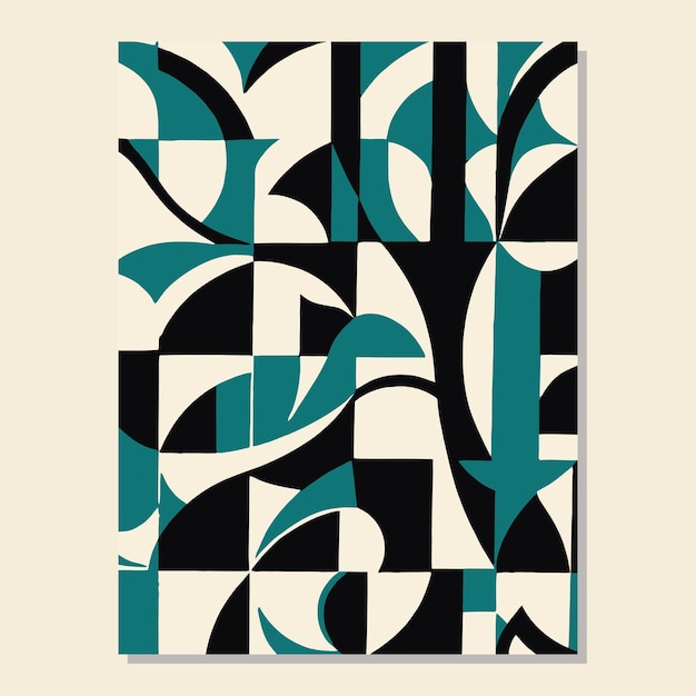 Modelo abstracto contemporáneo de cartel plantilla vectorial EPS descarga de stock para imprimir