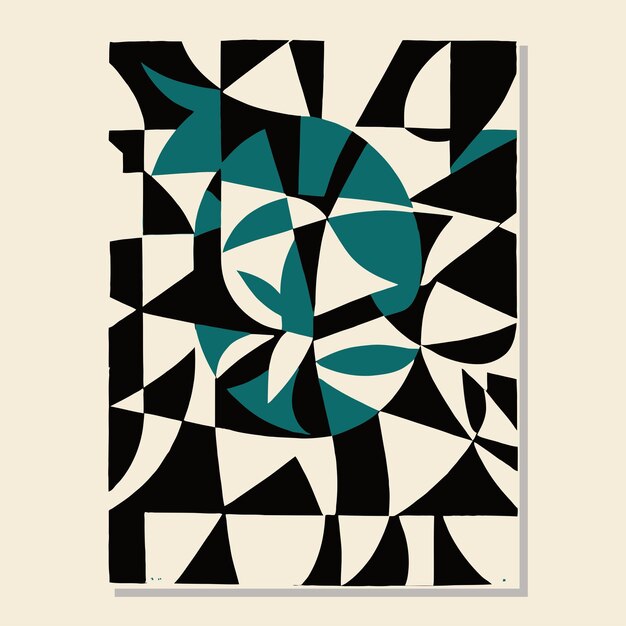 Modelo abstracto contemporáneo de cartel plantilla vectorial EPS descarga de stock para imprimir