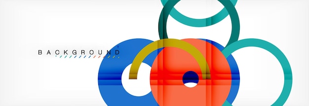 Modelo abstracto de fondos modernos geométricos y anillos
