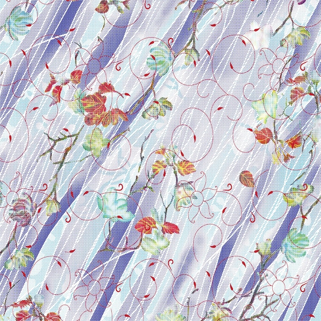 Modelo de arte sin costuras, telas de fondo textiles, azulejos impresos, papel tapiz