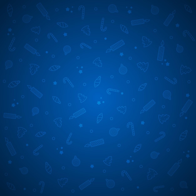 Modelo azul de Navidad