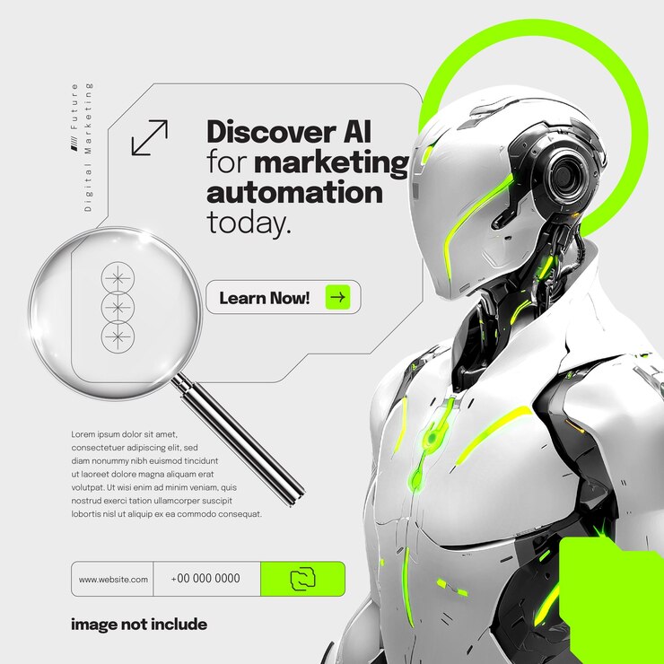 Vector modelo de banner de marketing para el futuro