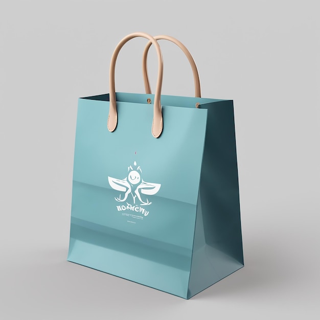 Vector modelo de bolsa de compras con mangos