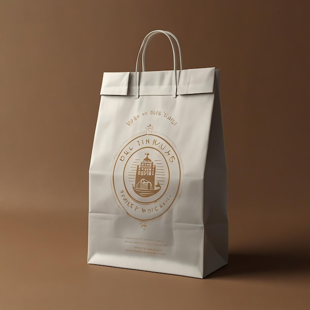 Vector modelo de bolsa de papel