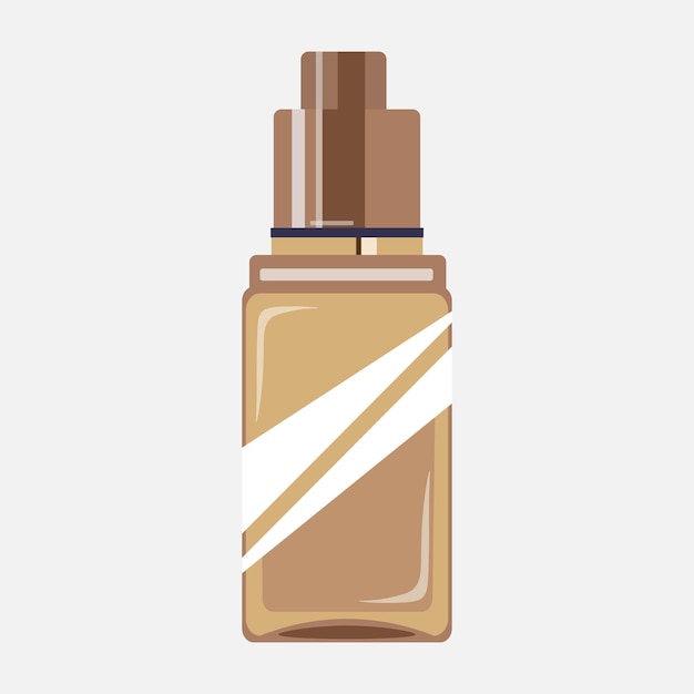 Modelo de botella de goteo de vidrio de ámbar minimalista para el cuidado natural de la piel