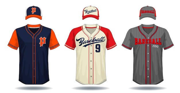 Modelo de camiseta de béisbol