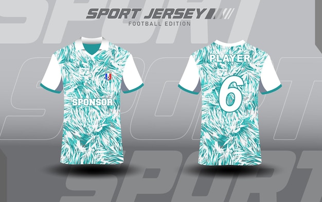 Modelo de camiseta deportiva patrón abstracto