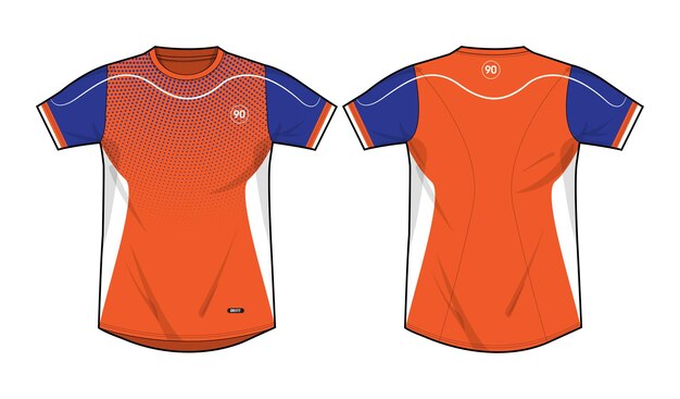 Vector modelo de camiseta vector equipo uniforme ropa kit del club