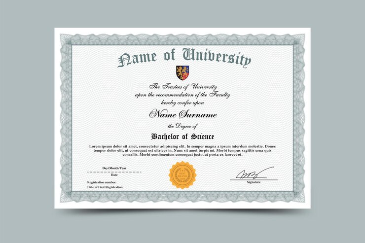 Modelo de certificado de diseño vectorial de fondo de Guilloche