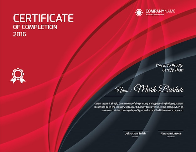 Modelo de certificado
