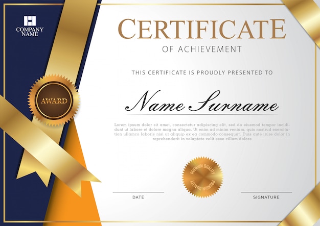 Modelo de certificado