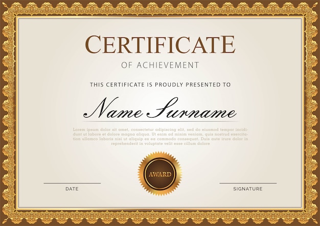 Modelo de certificado
