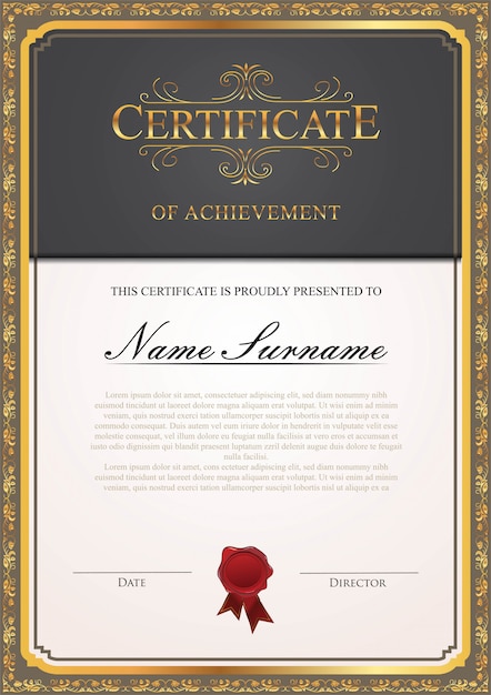 Modelo de certificado