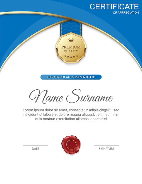 Modelo de certificado